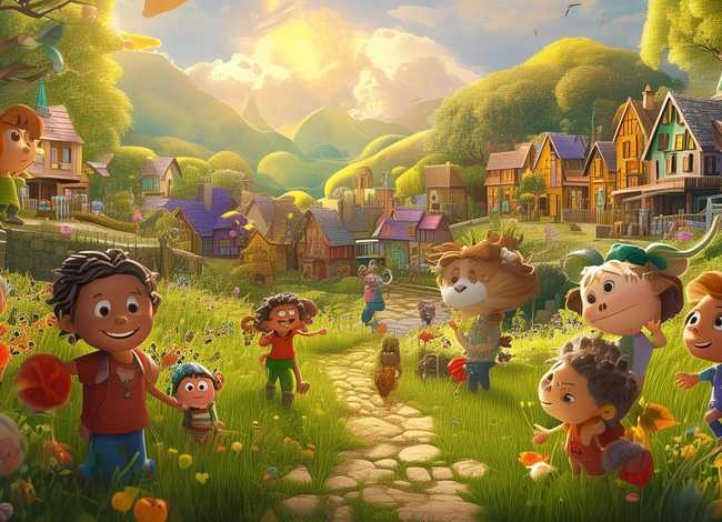 儿童绘本故事推荐村庄里的新生活；村里的新居民绘本