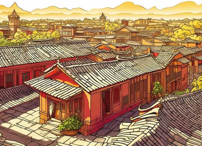 儿童线描画图片，儿童线描画图片忻州古城