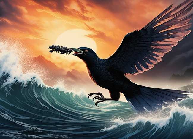 精卫填海神话故事绘画高难度、精卫填海神话故事绘画高难度图片