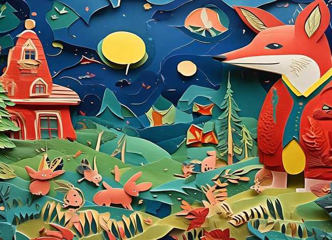 儿童寓言故事立体画 寓言故事立体剪贴画