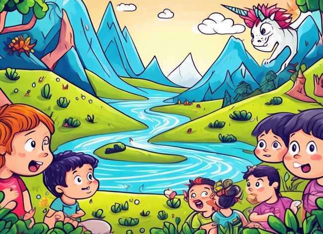 神话故事儿童画绘画作品、神话故事绘画作品简笔画