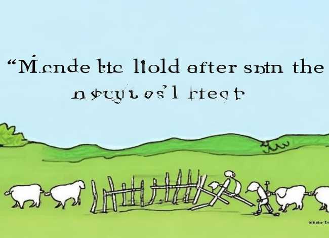 成语故事亡羊补牢简笔画，成语故事亡羊补牢画画