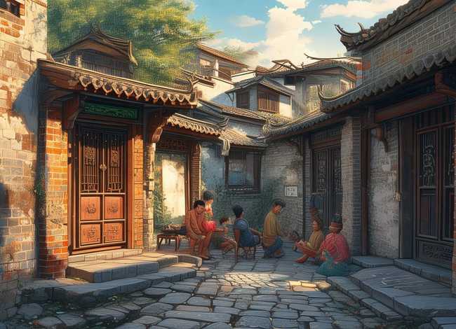 胡同绘本 - 北京的胡同 绘本