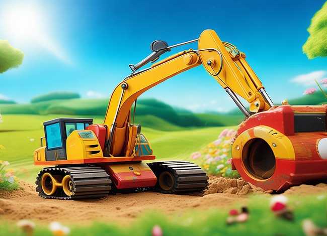 挖掘机的故事儿童绘本 关于挖掘机的绘本故事