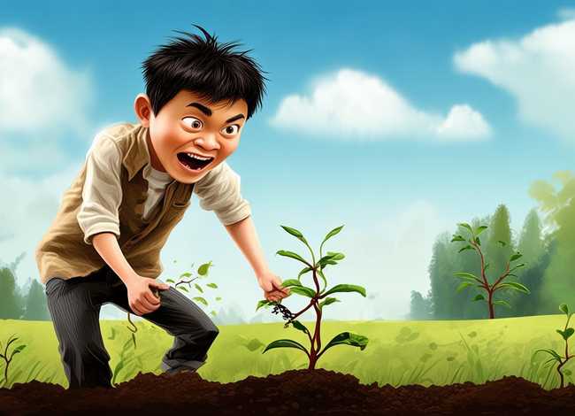 拔苗助长故事配图绘本、拔苗助长故事绘本完整图片10张 拔苗助长故事配图绘本、拔苗助长故事绘本完整图片10张