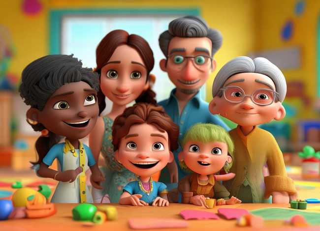 我的一家人儿童故事、我的一家人故事幼儿园 我的一家人儿童故事、我的一家人故事幼儿园