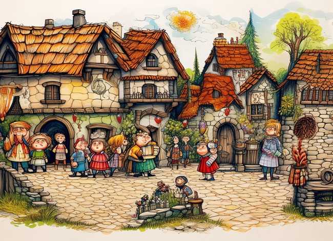 欧洲民间故事简笔画 - 欧洲民间故事简笔画教程