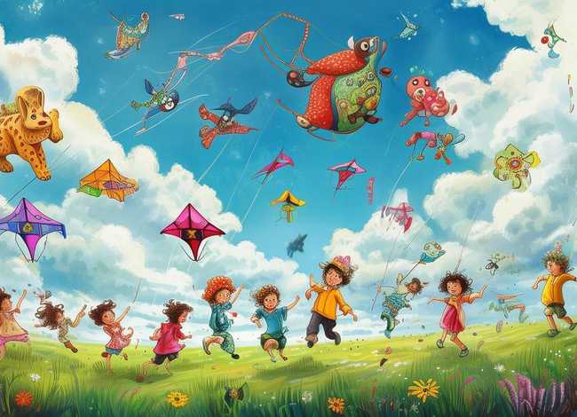 风筝的故事经典儿童 - 风筝的幼儿故事