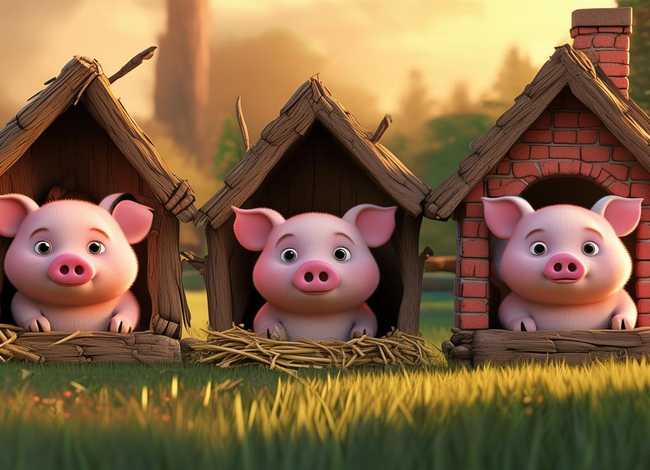 儿童三只小猪睡前经典故事 少儿睡前故事三只小猪