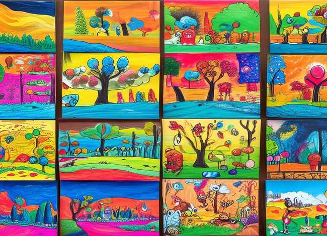 幼儿园大班儿童画图片 幼儿园大班儿童画图片大全