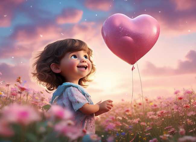 小孩浪漫图片、小孩浪漫图片卡通