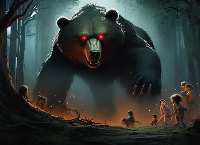 可怕的妖怪熊儿童故事内容 可怕的大妖怪绘本故事内容 可怕的妖怪熊儿童故事内容 可怕的大妖怪绘本故事内容