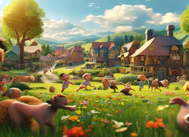 儿童绘本故事推荐村庄里的新生活；村里的新居民绘本