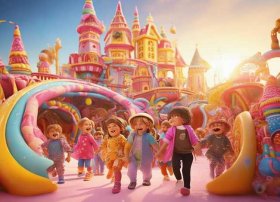 儿童乐园故事书、游乐园的幼儿故事