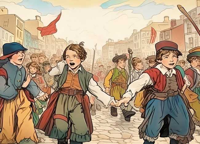 经典革命故事儿童画 革命故事画一幅画