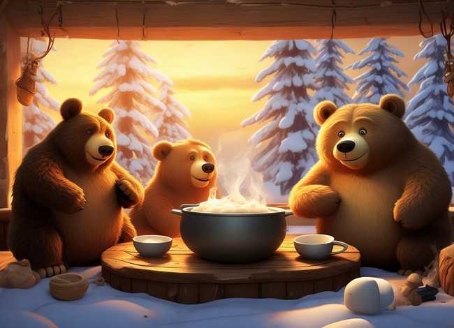 三只熊故事图片，三只熊故事图片高清