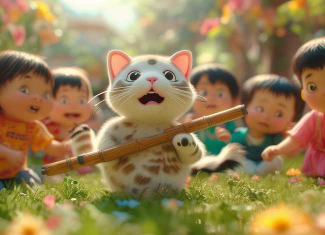 滥竽充数 猫小帅 儿童故事，滥竽充数故事视频 寓言故事