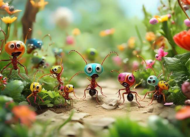 蚂蚁儿童画 - 蚂蚁儿童画图片