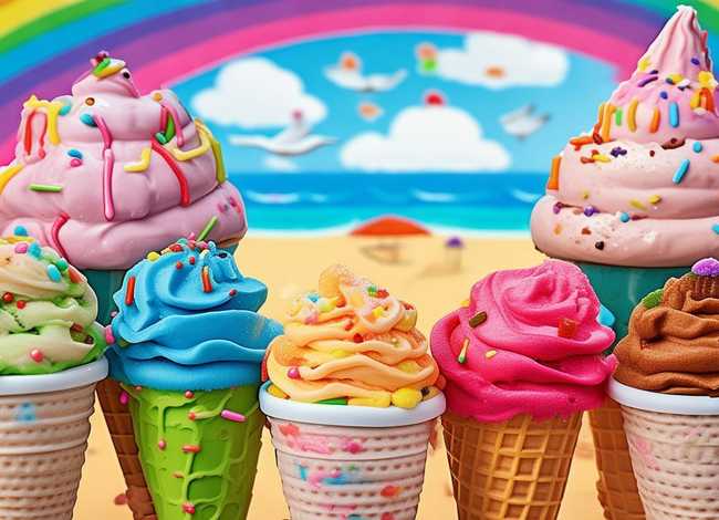 冰淇淋儿童画图片 冰淇淋儿童画图片大全