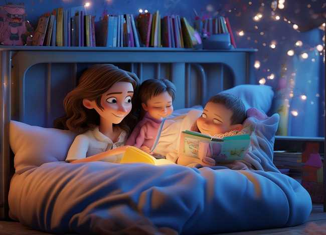 听故事睡觉简笔画 - 听故事睡觉简笔画图片