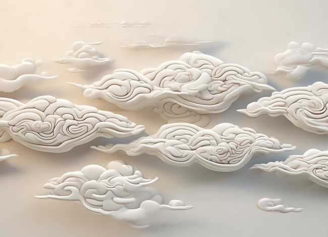 祥云纹简笔画，祥云花纹简笔画