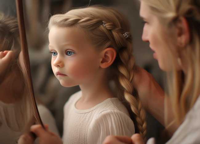 爸妈分享给白化病女儿梳的发型 爸妈分享给白化病女儿梳的发型视频