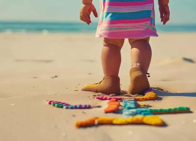 椰子拖鞋儿童学步；椰子的拖鞋