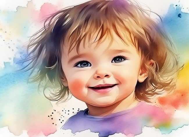 水粉画儿童人物画（水粉画人物 儿童）