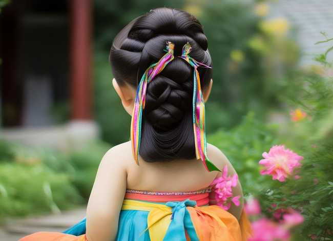 汉服发型幼儿，汉服发型幼儿图片