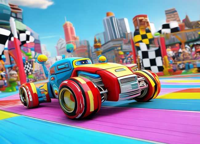 儿童赛车比赛动画片 - 儿童赛车比赛动画片机器人车