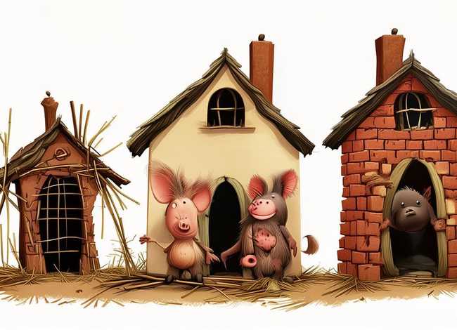 小儿故事视频三只小猪；幼儿讲故事三只小猪视频