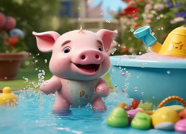 儿童故事不爱洗澡的小猪；幼儿绘本故事不爱洗澡的小猪