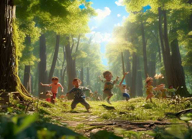 播放儿童森林的画(播放儿童森林的画面) 播放儿童森林的画(播放儿童森林的画面)