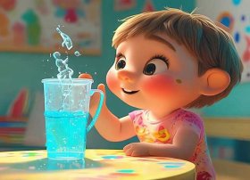 幼儿喝水绘本故事；幼儿喝水绘本故事图片