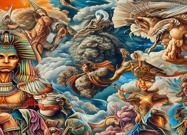 世界神话故事图片（世界神话故事手抄报图片）