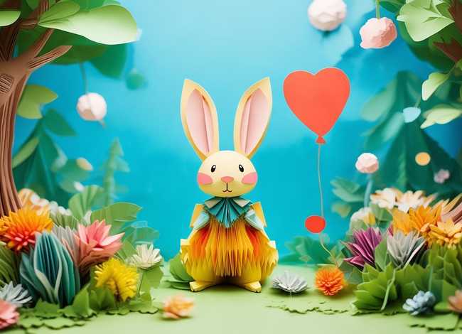 简单的儿童故事折纸作品 - 幼儿故事折纸