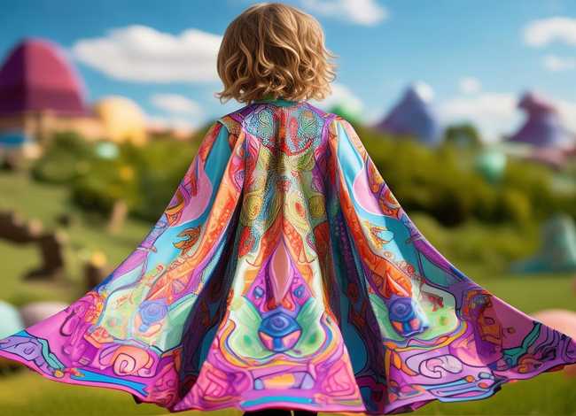 cosplay儿童服装披风 - 儿童披风的做法裁剪图