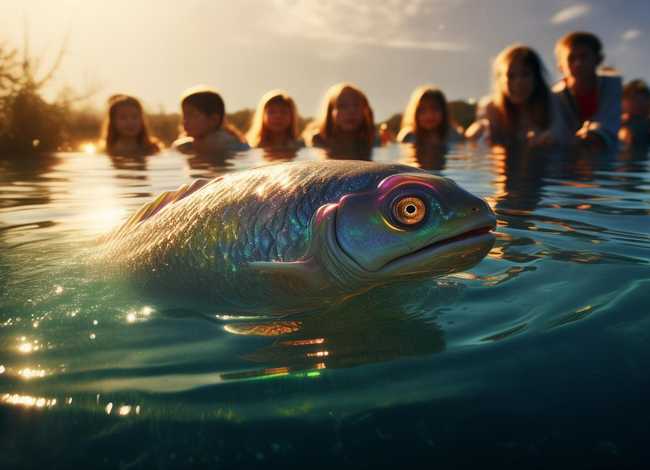 水中的儿童故事；水里的怪物幼儿故事