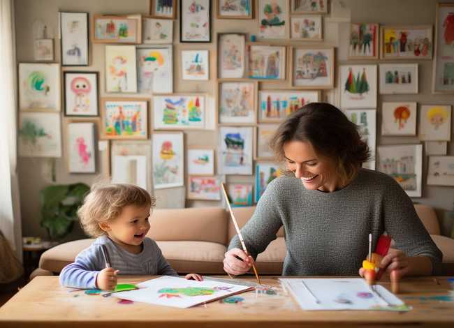 亲子画手绘故事（亲子画手绘故事大全）