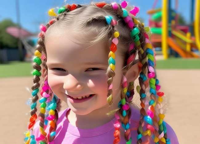 姑娘编发儿童 - 姑娘编发儿童发型