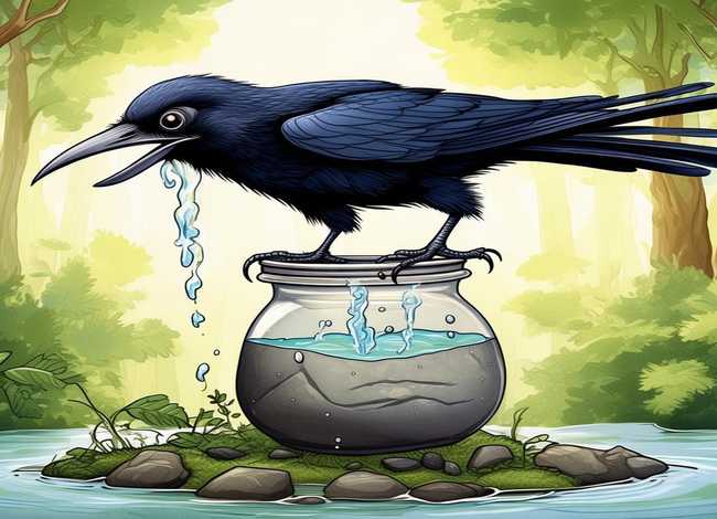 英语寓言故事手抄报乌鸦喝水（英语手抄报乌鸦喝水的故事的英文）