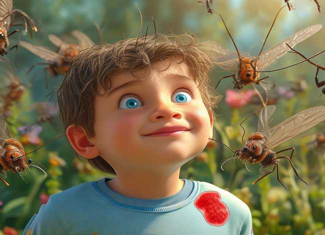 儿童故事蚊子咬小男孩，蚊子叮蚊子的小故事