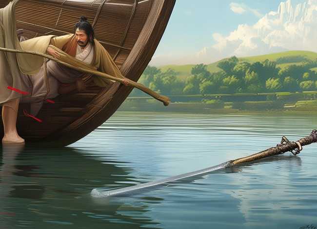 中华成语故事刻舟求剑、中国成语故事刻舟求剑