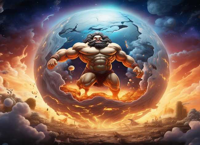 盘古开天地儿童神话故事动画片；盘古开天地的神话故事动画片