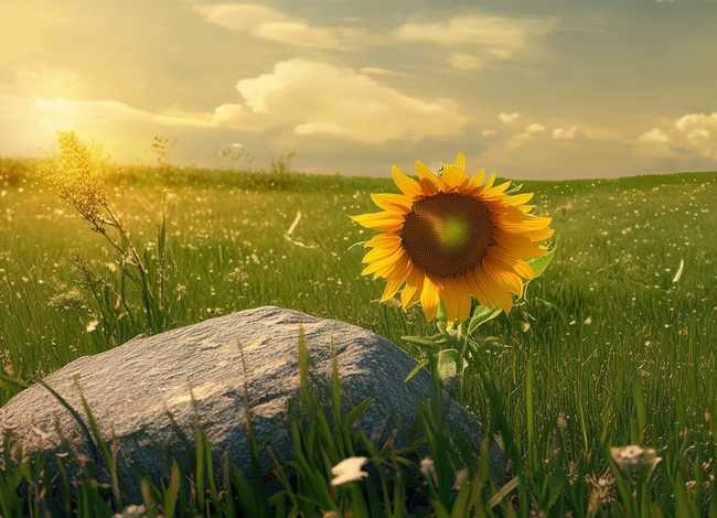 向日葵和石头的故事（向日葵和石头的故事感悟）
