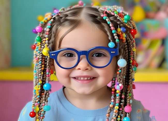 发带铃铛编发儿童 小铃铛编发