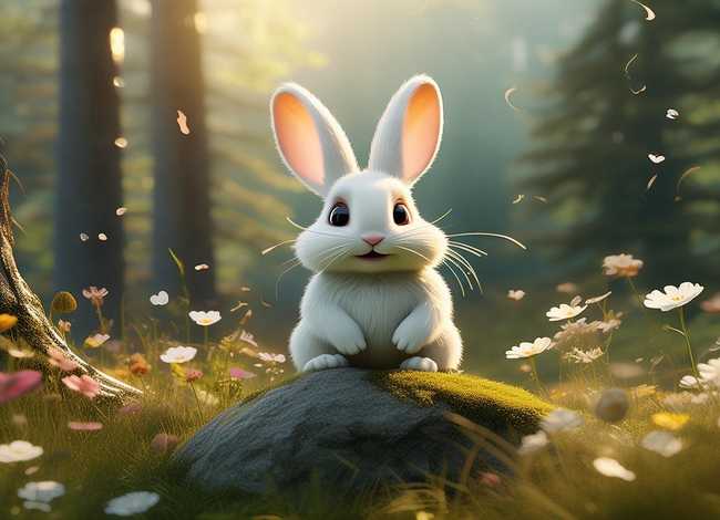 机智的小白兔故事、机智的小白兔故事背景音乐叫什么