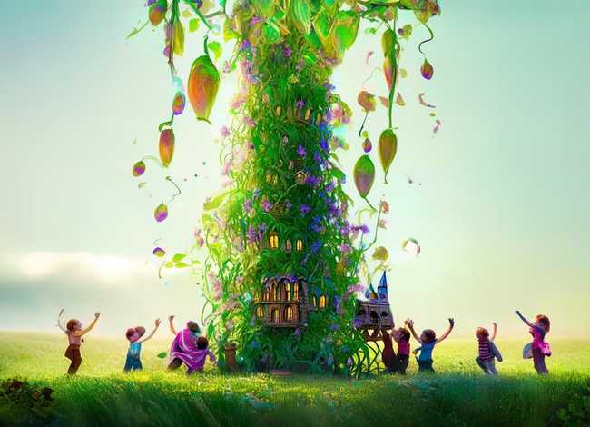 儿童故事魔法豌豆 - 魔法豌豆的故事