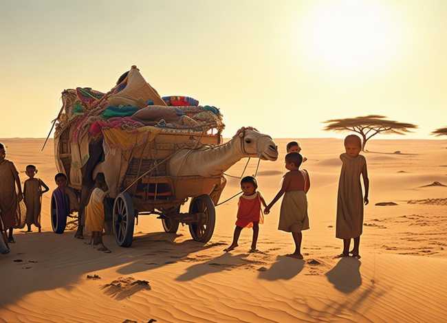 沙漠儿童故事、沙漠婴儿的故事