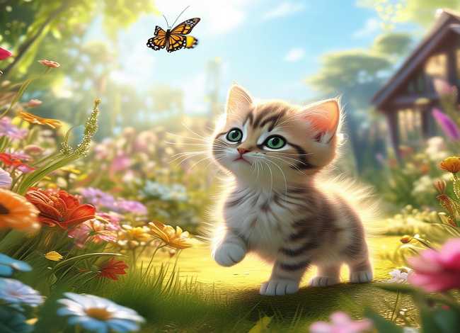 小猫的故事儿童完整3-6岁 - 小猫的故事幼儿故事绘画